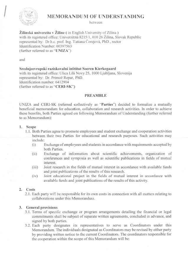 Memorandum   Žilna 1